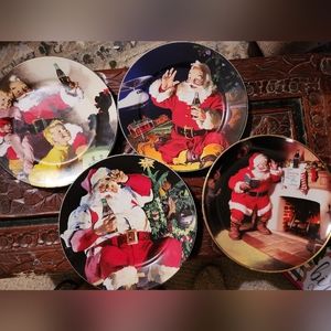 Coke Christmas plates